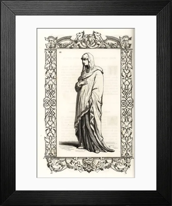 Framed Print : Costume of a Vestal virgin Framed Print : Costume of a Vestal virgin
