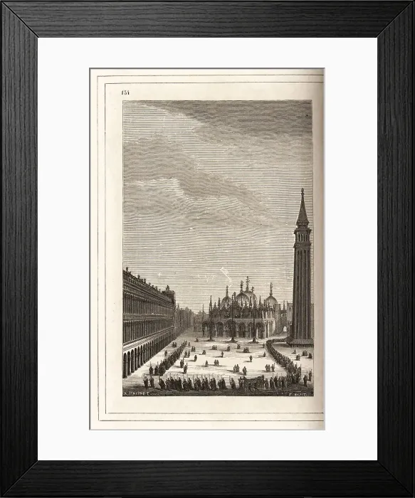 Framed Print : View of a procession in Piazza San Marco, Venice, 16th century Framed Print : View of a procession in Piazza San Marco, Venice, 16th century