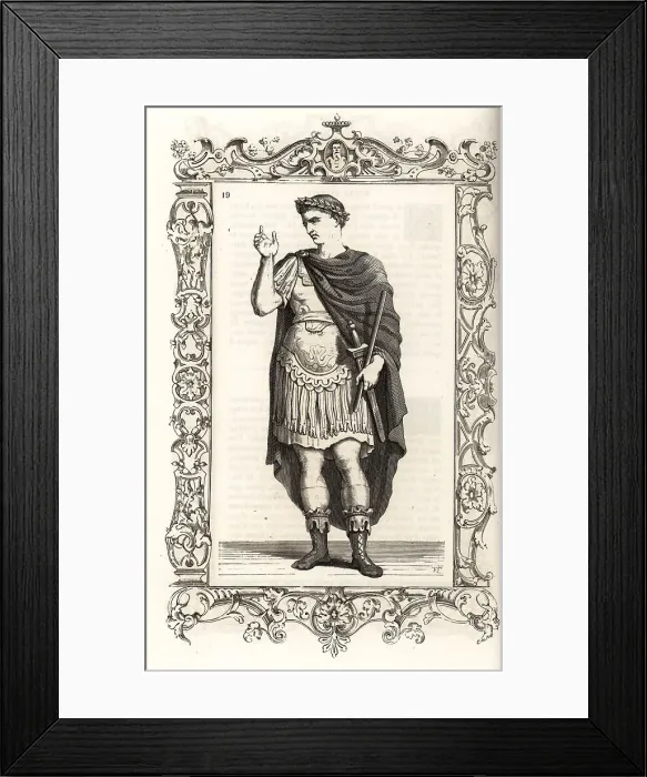 Framed Print : Costume of an emperor of ancient Rome Framed Print : Costume of an emperor of ancient Rome