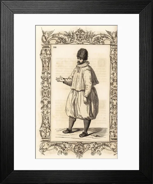 Framed Print : English sailor, 16th century Framed Print : English sailor, 16th century