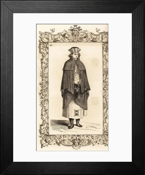 Framed Print : Costume of a woman of Lolland or Gotland, 16th century Framed Print : Costume of a woman of Lolland or Gotland, 16th century