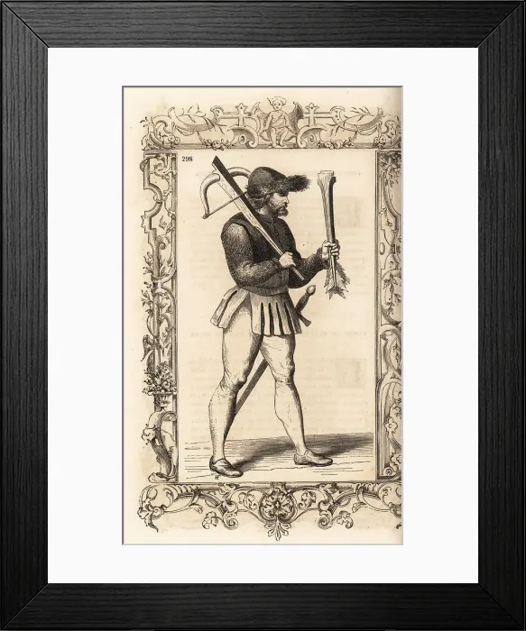 Framed Print : Costume of a Norwegian man, 16th century Framed Print : Costume of a Norwegian man, 16th century