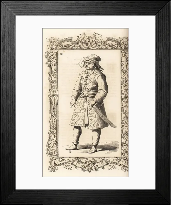 Framed Print : Topçu gunner of the Ottoman Empire, 16th century Framed Print : Topçu gunner of the Ottoman Empire, 16th century