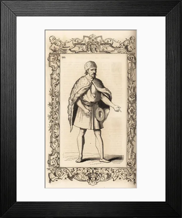 Framed Print : Costume of a Dervish, Ottoman Empire, 16th century Framed Print : Costume of a Dervish, Ottoman Empire, 16th century