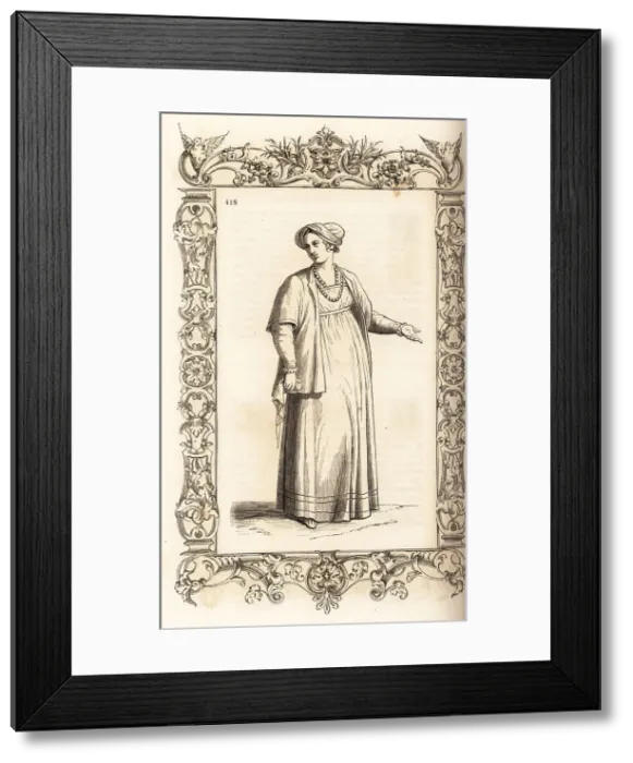 Framed Print : Woman of Slavonia or Dalmatia, 16th century Framed Print : Woman of Slavonia or Dalmatia, 16th century