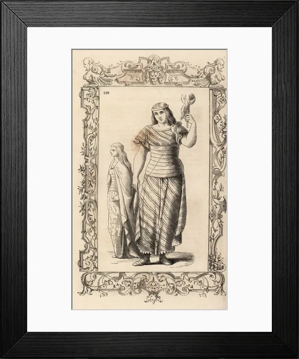 Framed Print : Quechua women of Peru, 16th century Framed Print : Quechua women of Peru, 16th century