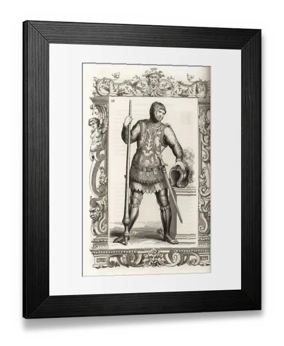 Framed Print : Venetian in armor of the 12th century Framed Print : Venetian in armor of the 12th century
