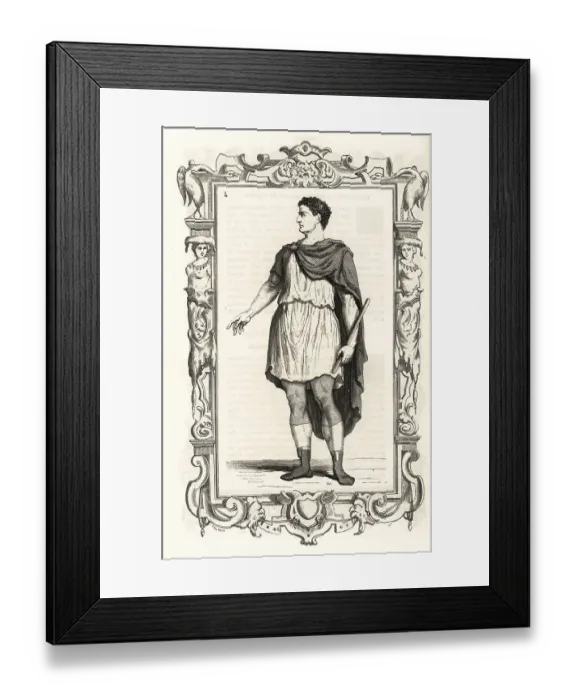 Framed Print : Costume of an ancient Roman tribune of the people Framed Print : Costume of an ancient Roman tribune of the people
