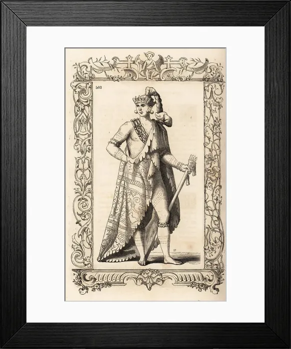 Framed Print : Chief Satouriona of the Ticumua, Florida Framed Print : Chief Satouriona of the Ticumua, Florida