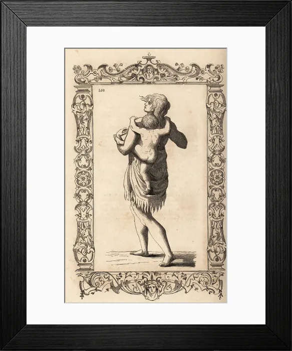 Framed Print : Woman and child of Roanoke Framed Print : Woman and child of Roanoke
