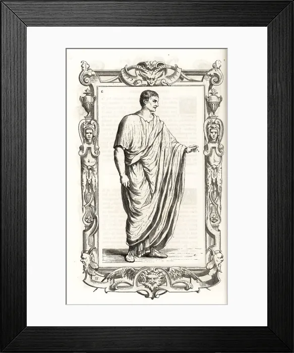 Framed Print : Costume of an ancient Roman patrician Framed Print : Costume of an ancient Roman patrician