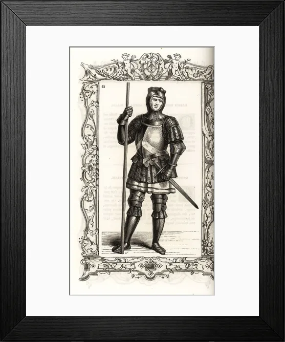 Framed Print : Soldier in armor of the era of Rudolf II, Holy Roman Emperor, 16 Framed Print : Soldier in armor of the era of Rudolf II, Holy Roman Emperor, 16