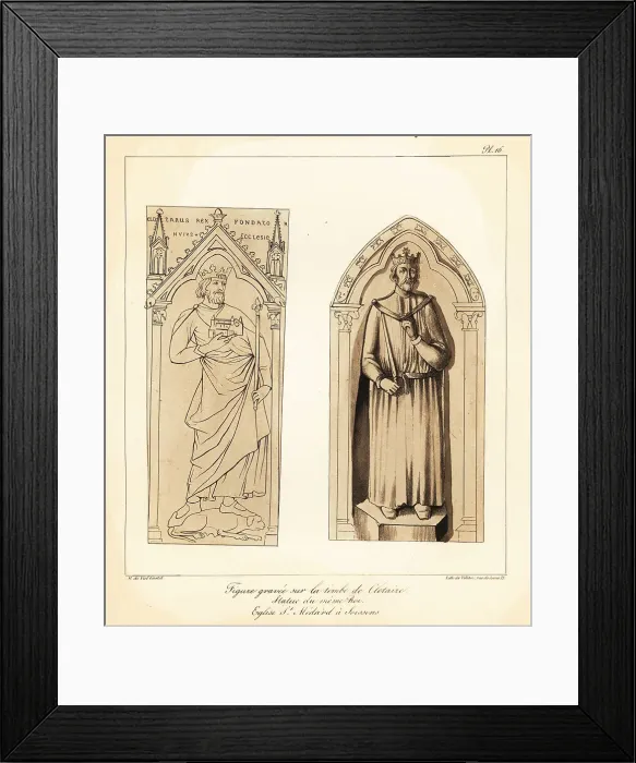 Framed Print : Chlothar I, King of the Franks, 6th century Framed Print : Chlothar I, King of the Franks, 6th century