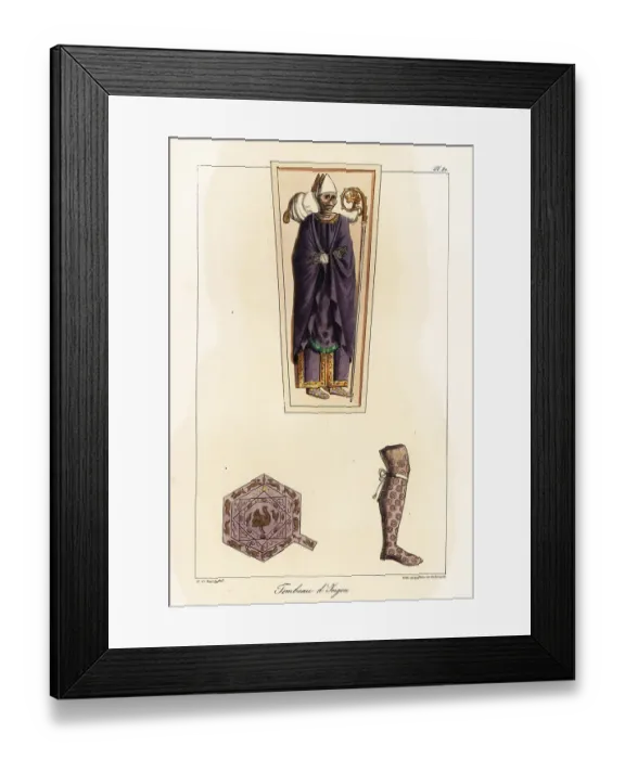 Framed Print : Tomb of Abbot Ingon, Abbey of Saint-Germain-des-Prés Framed Print : Tomb of Abbot Ingon, Abbey of Saint-Germain-des-Prés
