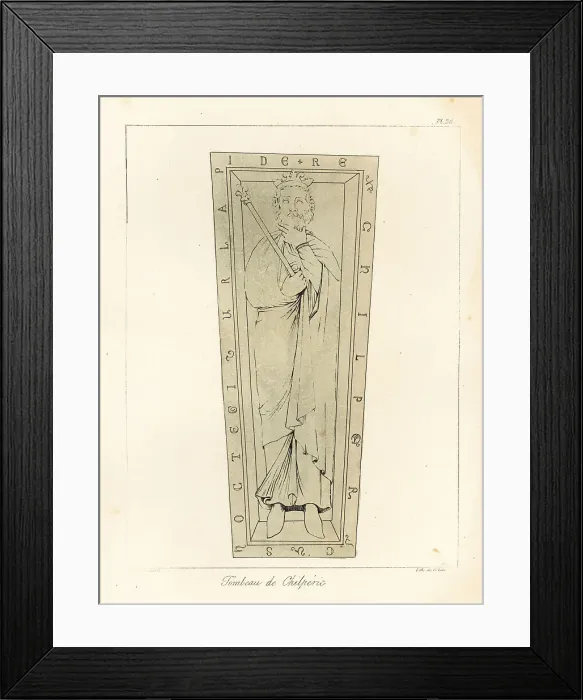 Framed Print : Tomb of Childeric I, Frankish leader, Merovingian dynasty Framed Print : Tomb of Childeric I, Frankish leader, Merovingian dynasty