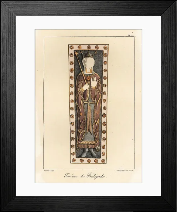 Framed Print : Tomb of Fredegund or Fredegunda, 543-597, Queen consort of Chilp Framed Print : Tomb of Fredegund or Fredegunda, 543-597, Queen consort of Chilp