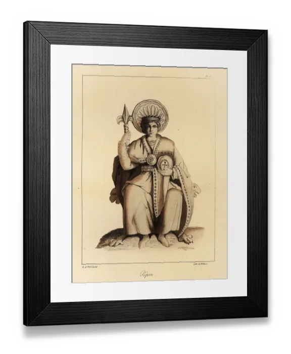 Framed Print : Pepin the Short (714-768), King of the Franks, first Carolingian Framed Print : Pepin the Short (714-768), King of the Franks, first Carolingian