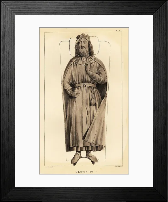 Framed Print : Tomb of Clovis I (c.466-511), first king of the Franks Framed Print : Tomb of Clovis I (c.466-511), first king of the Franks