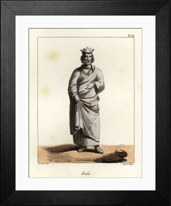 Framed Print : Odo or Eudes (c. 857-898), King of the West Franks, Robertian dy Framed Print : Odo or Eudes (c. 857-898), King of the West Franks, Robertian dy