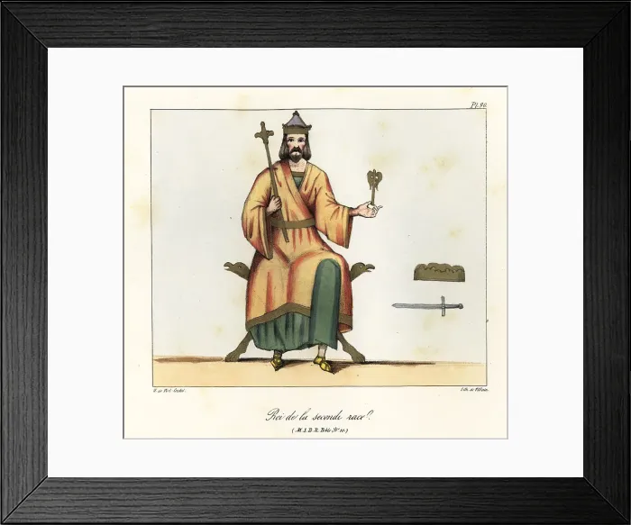 Framed Print : King of the Carolingian dynasty Framed Print : King of the Carolingian dynasty
