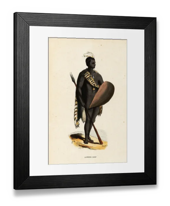 Framed Print : San warrior from South Africa Framed Print : San warrior from South Africa