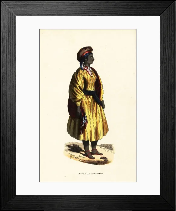 Framed Print : Young girl of Sokna, Fezzan, Kingdom of Tripoli (Libya) Framed Print : Young girl of Sokna, Fezzan, Kingdom of Tripoli (Libya)
