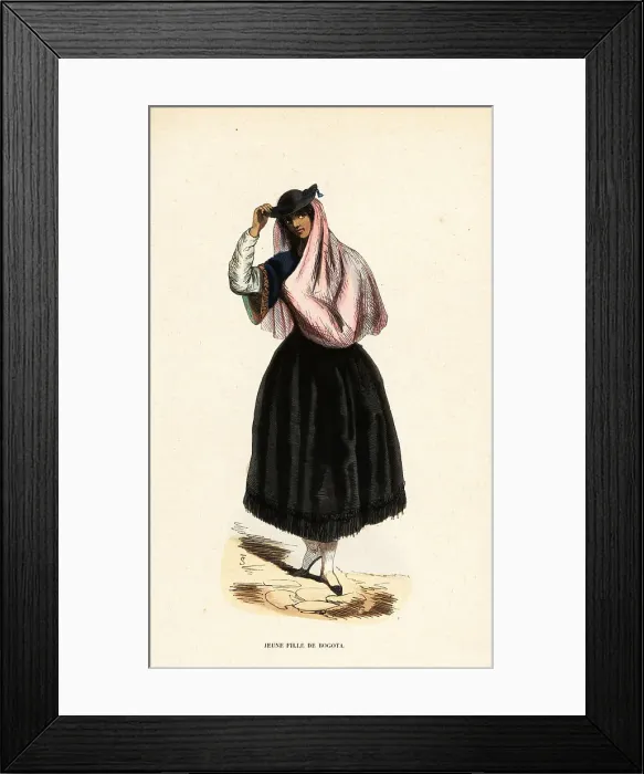 Framed Print : Young woman of Bogota, Colombia Framed Print : Young woman of Bogota, Colombia