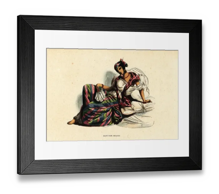 Framed Print : Mixed-race or mulatto woman of Port-au-Prince, Haiti Framed Print : Mixed-race or mulatto woman of Port-au-Prince, Haiti