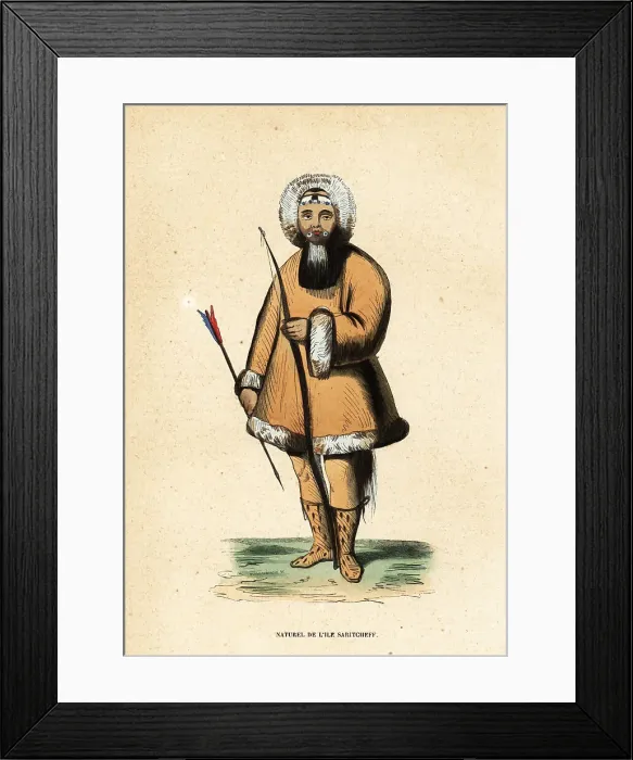 Framed Print : Native (Inupiat) man of Sarichef Island, Alaska Framed Print : Native (Inupiat) man of Sarichef Island, Alaska