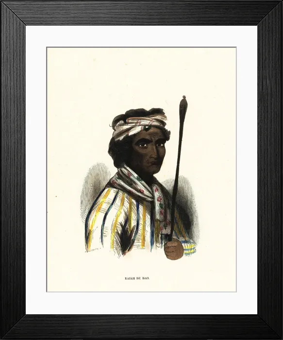 Framed Print : Make-Tetti, Raja of Dao island, Maluku Islands, Indonesia Framed Print : Make-Tetti, Raja of Dao island, Maluku Islands, Indonesia