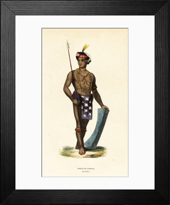 Framed Print : Toraja man of Tondano, Sulawesi, Greater Sunda Islands, Indonesi Framed Print : Toraja man of Tondano, Sulawesi, Greater Sunda Islands, Indonesi