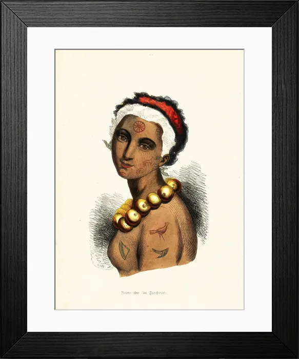 Framed Print : Portrait of Queen Kaonoe of Hawaii Framed Print : Portrait of Queen Kaonoe of Hawaii