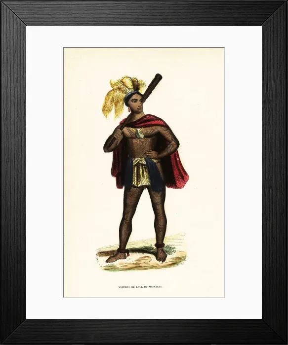 Framed Print : Warrior of Nuku Hiva, Marquesas Islands Framed Print : Warrior of Nuku Hiva, Marquesas Islands