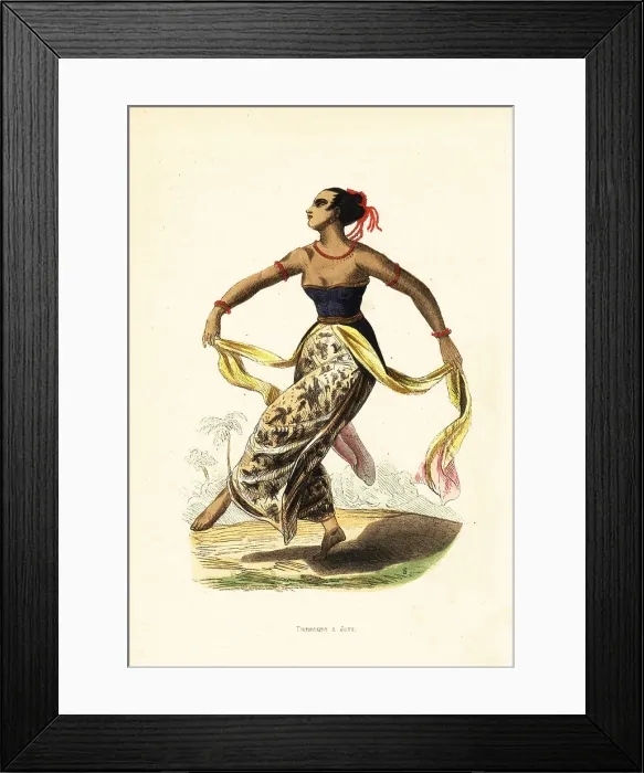Framed Print : Ronggeng or rongging, dancing girl of Java, Indonesia Framed Print : Ronggeng or rongging, dancing girl of Java, Indonesia