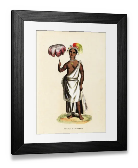 Framed Print : Piteenee, a young woman of Nuku Hiva, Marquesas Islands Framed Print : Piteenee, a young woman of Nuku Hiva, Marquesas Islands