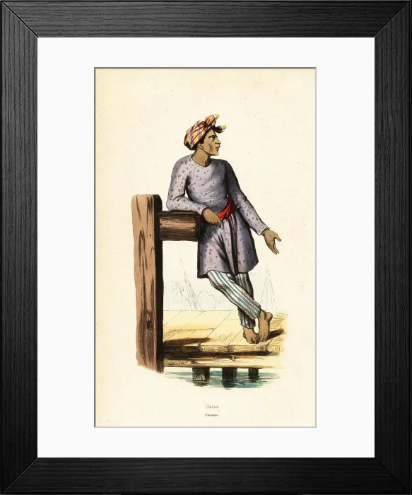 Framed Print : Malay man of Singapore Framed Print : Malay man of Singapore