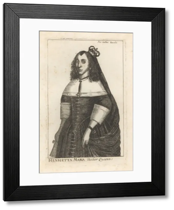 Framed Print : Henrietta Maria, Mother Queene, 1609-1669 Framed Print : Henrietta Maria, Mother Queene, 1609-1669