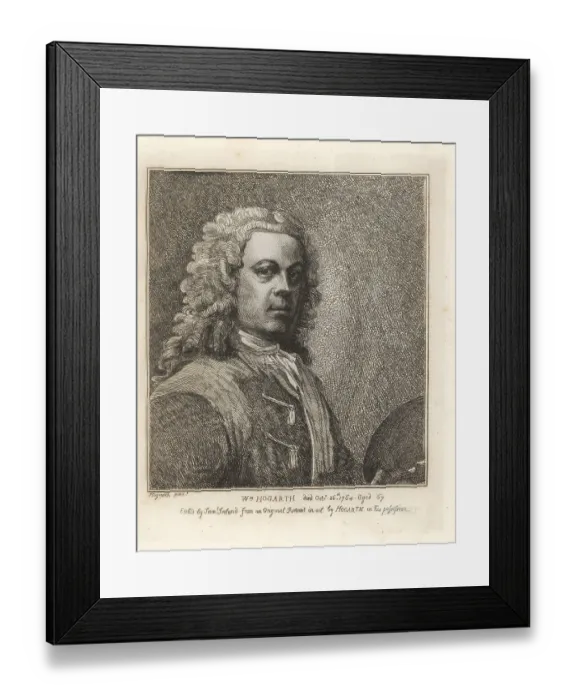 Framed Print : William Hogarth, English painter and engraver, 1697-1764 Framed Print : William Hogarth, English painter and engraver, 1697-1764