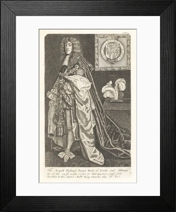 Framed Print : King James II of England, as Knight of the Garter Framed Print : King James II of England, as Knight of the Garter
