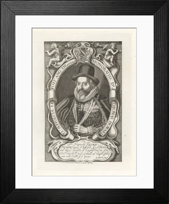 Framed Print : Thomas Howard, 1st Earl of Suffolk, 1561-1626 Framed Print : Thomas Howard, 1st Earl of Suffolk, 1561-1626
