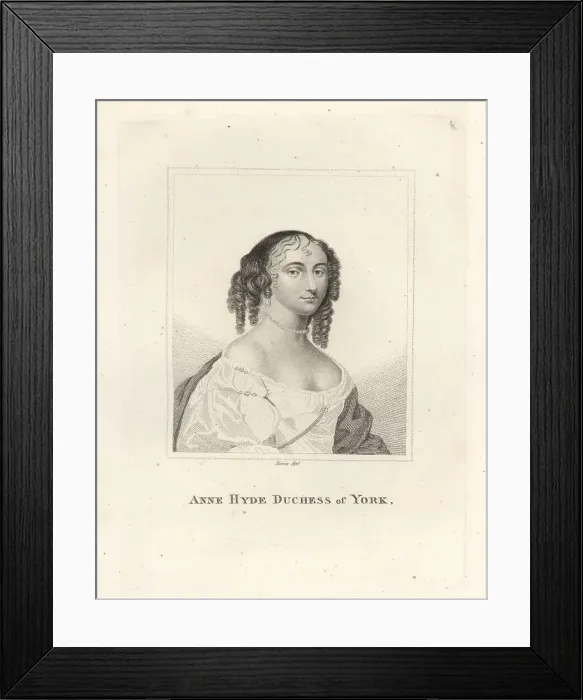 Framed Print : Anne Hyde, Duchess of York and Albany, 1637-1671 Framed Print : Anne Hyde, Duchess of York and Albany, 1637-1671