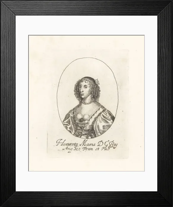 Framed Print : Henrietta Maria, Mother Queene, 1609-1669 Framed Print : Henrietta Maria, Mother Queene, 1609-1669