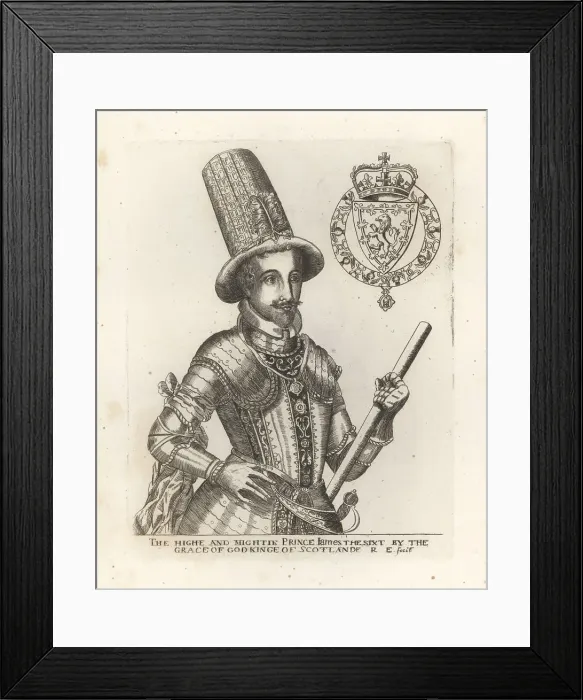 Framed Print : Prince James VI of Scotland, 1566-1625 Framed Print : Prince James VI of Scotland, 1566-1625