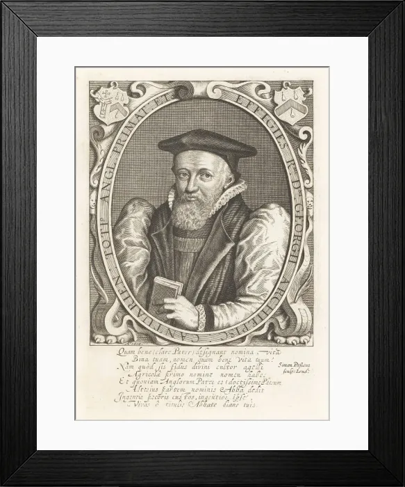 Framed Print : George Abbot, Archbishop of Canterbury Framed Print : George Abbot, Archbishop of Canterbury