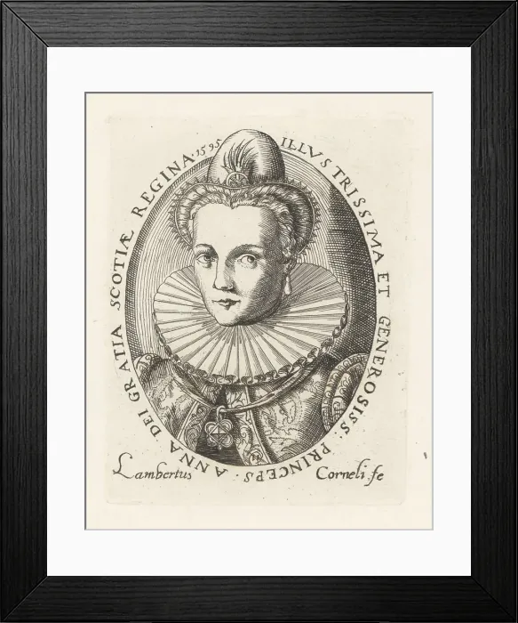 Framed Print : Anne of Denmark, queen of Scotland and England Framed Print : Anne of Denmark, queen of Scotland and England