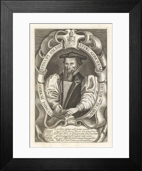 Framed Print : Robert Abbot, Bishop of Salisbury Framed Print : Robert Abbot, Bishop of Salisbury