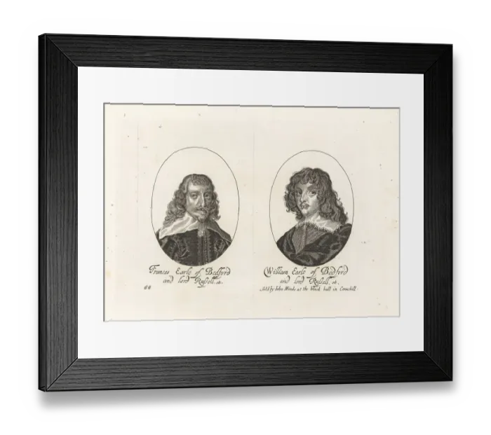 Framed Print : Francis Russell and his son William Russell, Earls of Bedford Framed Print : Francis Russell and his son William Russell, Earls of Bedford