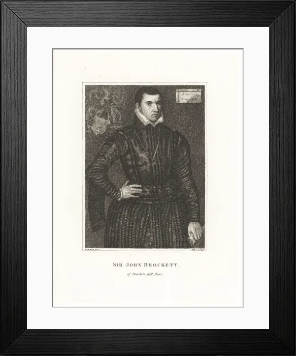 Framed Print : Sir John Brocket, English noble, guard to Queen Elizabeth I Framed Print : Sir John Brocket, English noble, guard to Queen Elizabeth I