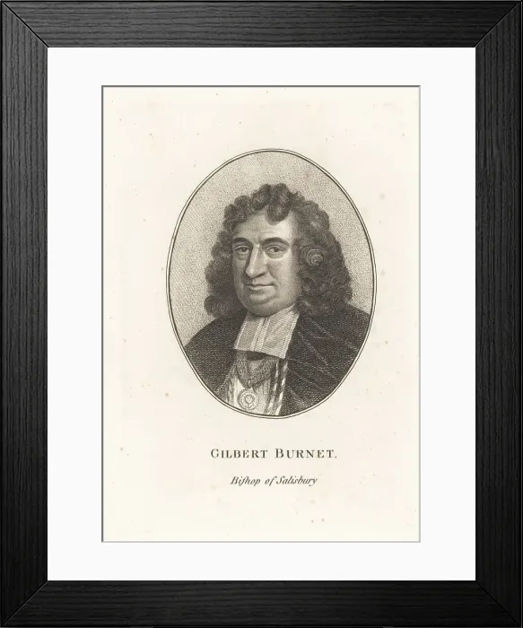 Framed Print : Gilbert Burnet, Scottish philosopher and historian, 1643-1715 Framed Print : Gilbert Burnet, Scottish philosopher and historian, 1643-1715