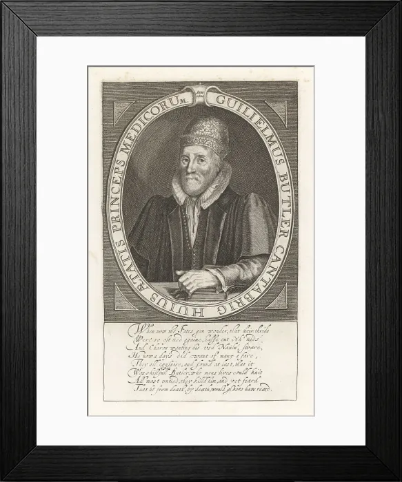 Framed Print : William Butler, English academic and physician Framed Print : William Butler, English academic and physician